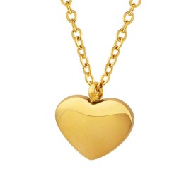 18K GOLD PLATED "HEART" NECKLACE, INTENSITY