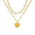 18K GOLD PLATED  "HEART" NECKLACE, INTENSITY